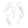 925 Sterling Silver Fish Charms STER-A049-01A-S-1