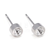 304 Stainless Steel Stud Earring Settings STAS-I088-H-04S-1