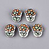 Handmade Porcelain Ceramic Beads PORC-Q005-08B-1