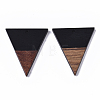 Resin & Walnut Wood Pendants X-RESI-T035-06C-A-2