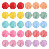  60Pcs 10 Colors Cube Food Grade Eco-Friendly Silicone Beads SIL-TA0001-54B-9