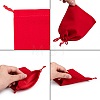 Rectangle Velvet Pouches X-TP-R002-10x12-04-2