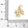 Rack Plating Brass Micro Pave Cubic Zirconia Pendants LS-KK-H509-19G-01-3