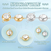 Unicraftale 16Pcs 2 Colors 304 Stainless Steel Pave Clear Cubic Zirconia Connector Charms STAS-UN0056-06-5