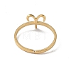 Real 18K Gold Plated 304 Stainless Steel Adjustable Finger Ring RJEW-L115-01G-04-3