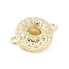 Brass Textured Connector Charms LS-KK-M326-12G-2