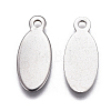 Tarnish Resistant 201 Stainless Steel Stamping Blank Tag Pendants X-STAS-F207-29P-2