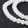 Faceted(32 Facets) Round Imitation Jade Glass Beads Strands X-EGLA-J042-4mm-30-6