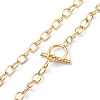PVD Vacuum Plating 304 Stainless Steel Cable Chain Necklaces X-NJEW-I248-21G-1