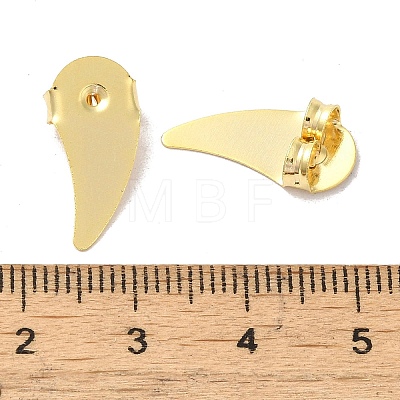 Brass Studs Earrings Findings FIND-Z039-01B-G-1