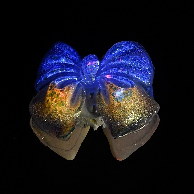 Luminous Opaque Resin & Rhinestone & Polymer Clay Beads RE-CBA1913-02C-1