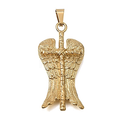 Ion Plating(IP) 304 Stainless Steel Big Pendants SA-CBA7062-06G-1