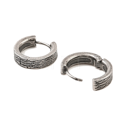 316 Surgical Stainless Steel Hoop Earrings EJEW-D096-02B-AS-1