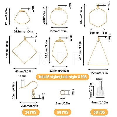 DICOSMETIC DIY Geometry Earring Making Kit STAS-DC0015-44-1