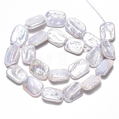 1 Strand Natural Baroque Pearl Keshi Pearl Beads Strands PEAR-SC0001-48-1