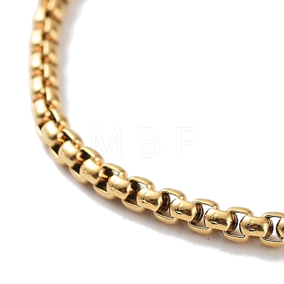 316 Surgical Stainless Steel Box Chain Bracelet BJEW-M305-03G-1