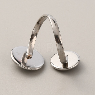 304 Stainless Steel Cuff Ring Findings FIND-WH0120-65P-1