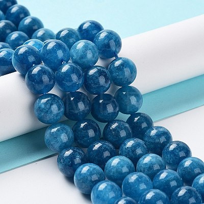 Dyed Natural Malaysia Jade Beads Strands G-G021-02C-10-1