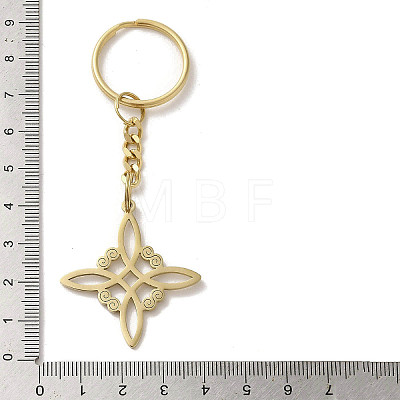 304 Stainless Steel Keychains KEYC-P019-02G-1