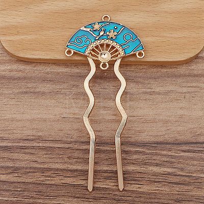 Ancient Style Alloy with Iron Hair Fork Findings PW-WG5E3DD-05-1