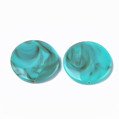 Acrylic Beads X-OACR-T008-01G-1