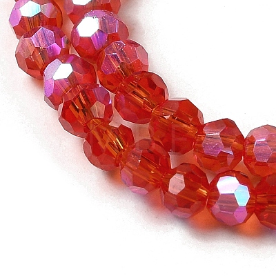 Electroplate Transparent Glass Beads Strands EGLA-A035-T3mm-L01-1