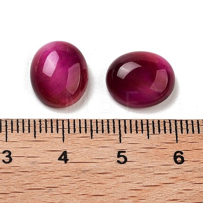 Dyed Natural Tiger Eye Cabochons G-G145-01A-22-1