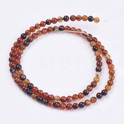 Natural Agate Bead Strands X-G-R173-4mm-05-1