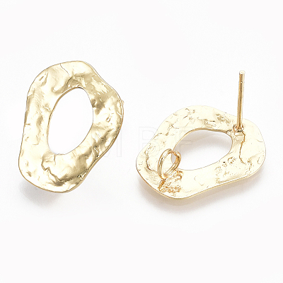 Brass Stud Earring Findings KK-S348-106-1