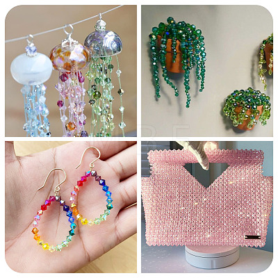 11 Strands 11 Styles Electroplate Glass Beads Strands EGLA-TA0003-01A-1