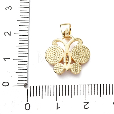 Brass Micro Pave Cubic Zirconia Pendants KK-C161-02G-1
