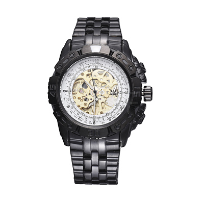 Alloy Watch Head Mechanical Watches WACH-L044-01A-GB-1