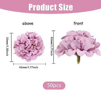 Cloth Artificial Flower Head DIY-WH0591-100-1