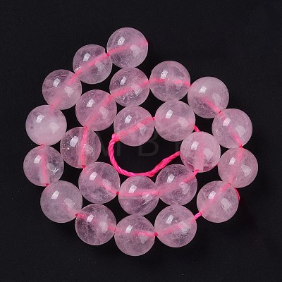 Natural Rose Quartz Beads Strands G-E252-01-6mm-1