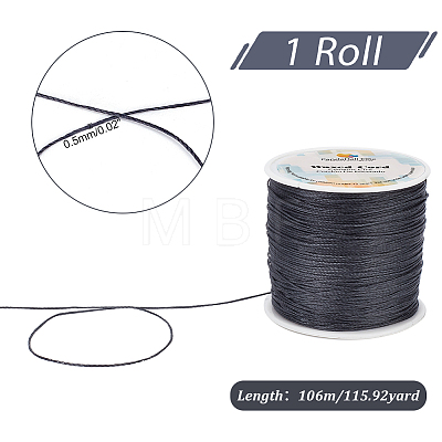   1 Roll Round Waxed Polyester Cords YC-PH0002-44A-1