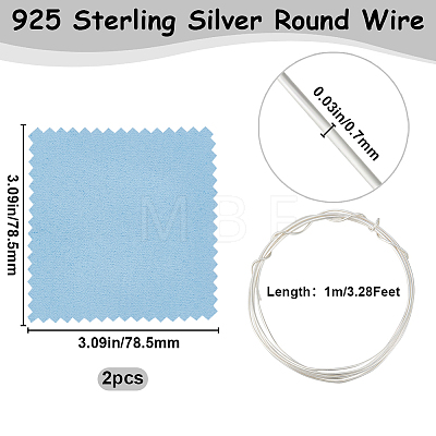 Beebeecraft 925 Sterling Silver Wire FIND-BBC0002-89E-1
