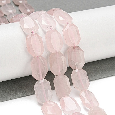 Natural Rose Quartz Beads Strands G-P544-B07-01-1