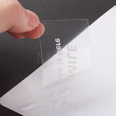Waterproof PVC Self-Adhesive Stickers DIY-A031-10-1