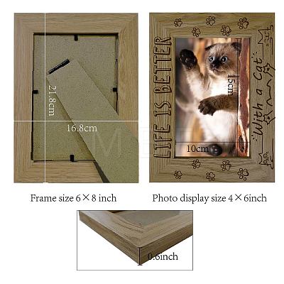 Natural Wood Photo Frames AJEW-WH0292-051-1