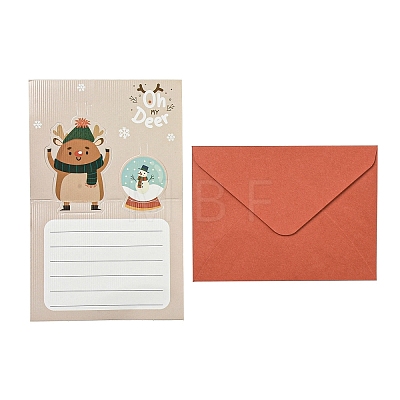 Christmas Paper Congratulation Card DIY-B080-03-1