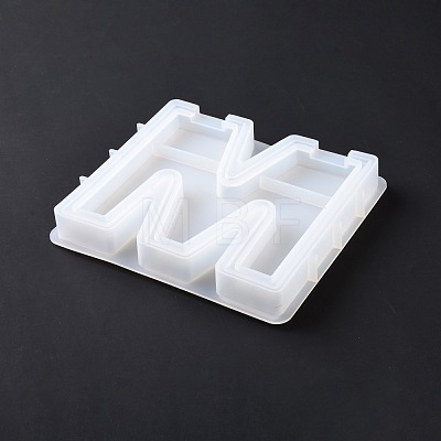 Letter-shaped Food Grade Money Box Silicone Molds DIY-D072-01GP-03-1