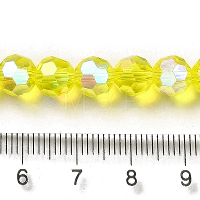 Electroplate Transparent Glass Beads Strands EGLA-A035-T8mm-L03-1