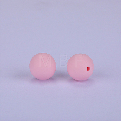 Round Silicone Focal Beads SI-JX0046A-87-1