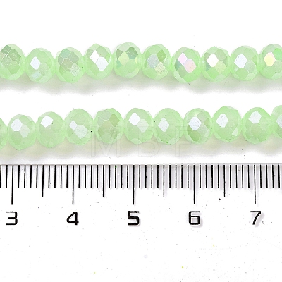 Baking Electroplate Glass Beads Strands DGLA-A039-J8mm-B10-1