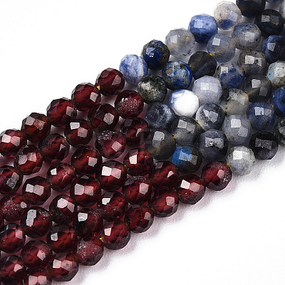 Natural Mixed Gemstone Beads Strands G-D080-A01-02-32-1