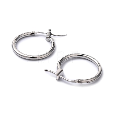 Brass Hoop Earrings X-EC262-NF-1