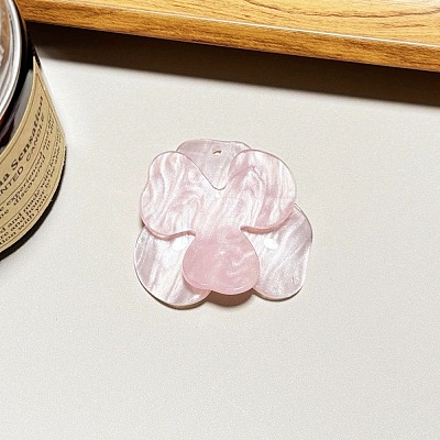 3D Flower Acrylic Pendants OACR-H116-09C-1