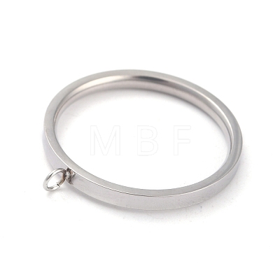 304 Stainless Steel Finger Ring Settings RJEW-O045-09-P-1