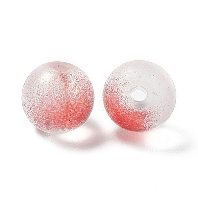 Frosted Glass Beads GLAA-P029-07A-1