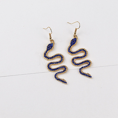 Alloy Rhinestone Dangle Earrings FS-WGB3D7E-07-1